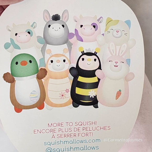 PATTY 🐄 Purple And Pink Hugmee Cow 2022 Original Squishmallow By Kellytoy NWT - Picture 8 of 8